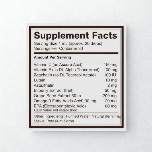 Dog Vision Supplement Drops